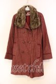 画像1: axes femme / キラキラドットコート M ワイン O-25-12-23-037-AX-CO-IG-OS (1)