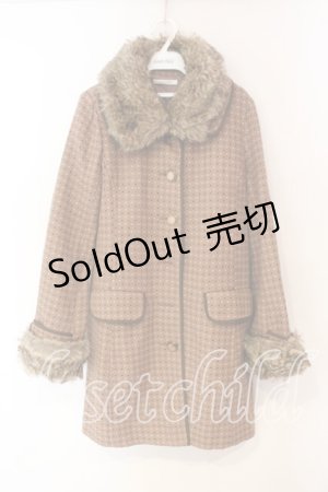 画像: axes femme / キラキラ2色ドットコート M ピンクベージュ O-25-12-23-039-AX-CO-IG-OS