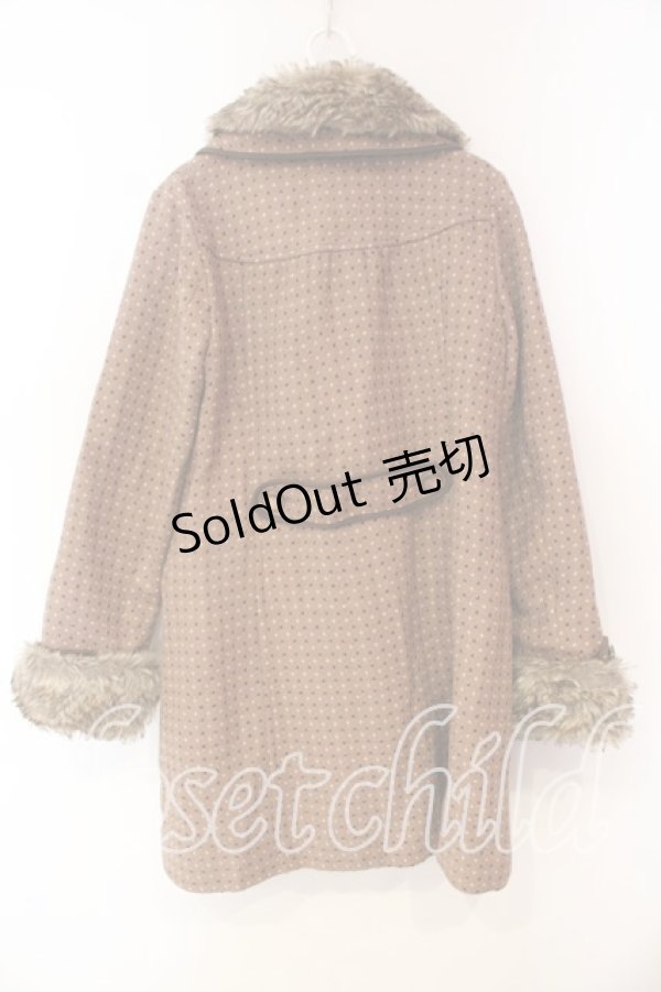 画像2: axes femme / キラキラ2色ドットコート M ピンクベージュ O-25-12-23-039-AX-CO-IG-OS (2)