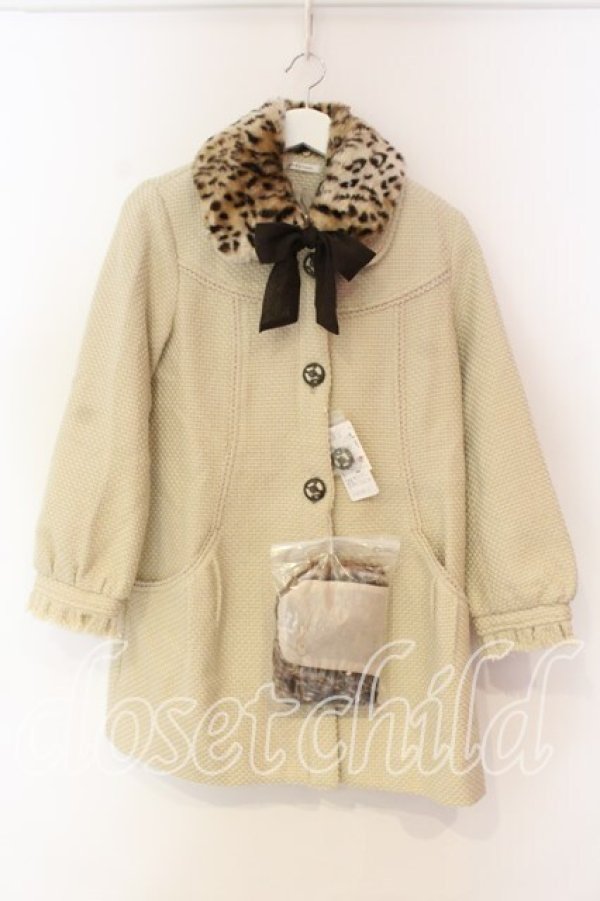 画像1: axes femme / ティペット付きロービングコート Ｍ ベージュ O-25-12-23-041-AX-CO-IG-OS (1)