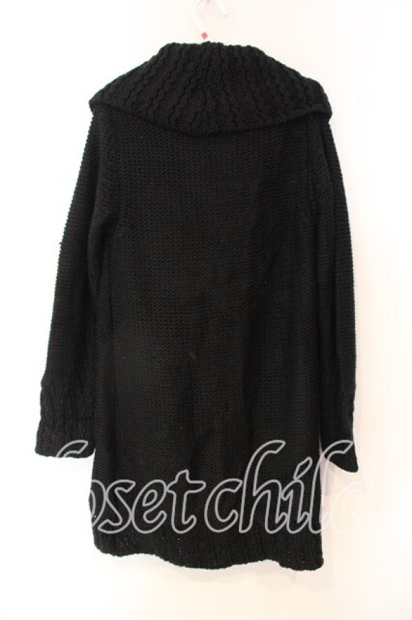 画像2: axes femme / ポケットニットカーディガン M クロ O-25-12-23-042-AX-TO-IG-OS (2)