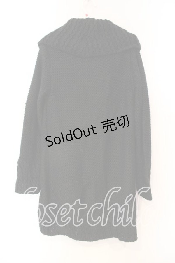 画像2: axes femme / ポケットニットカーディガン M クロ O-25-12-23-042-AX-TO-IG-ZT112 (2)