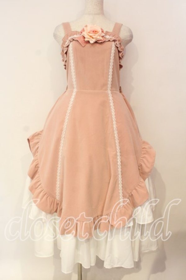 画像1: Chalmiere / ウィンタージャンパースカート M ピンク O-25-12-23-048-0-OP-OW-OS (1)