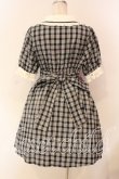 画像3: Amavel / ブローチ付きチェックワンピース F ネイビー O-25-12-23-049-CA-OP-YM-OS (3)