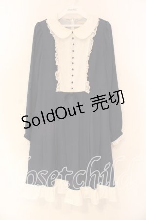 画像: axes femme POETIQUE / レース切り替えワンピース M コン O-25-12-23-054-AX-OP-YM-OS