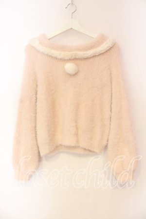 画像: Amavel / うさみみシャギーニットプルオーバー F ピンク O-25-12-23-056-CA-TO-YM-OS