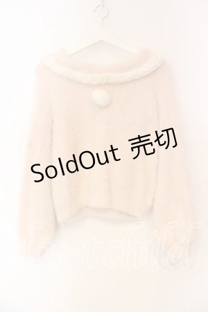 画像: Amavel / うさみみシャギーニットプルオーバー F ピンク O-25-12-23-056-CA-TO-YM-ZT232