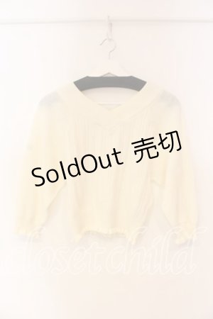 画像: LIZ LISA / リブ切り替えワイドトップス 0 アイボリー O-25-12-23-058-LO-TO-YM-ZT108