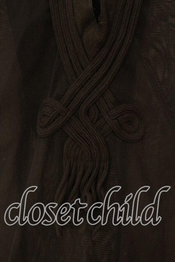 画像3: Jean Paul GAULTIER / ノースリーブパワーネット魔女フードトップス 40 ブラック O-25-12-23-004-GO-TO-YM-OS (3)