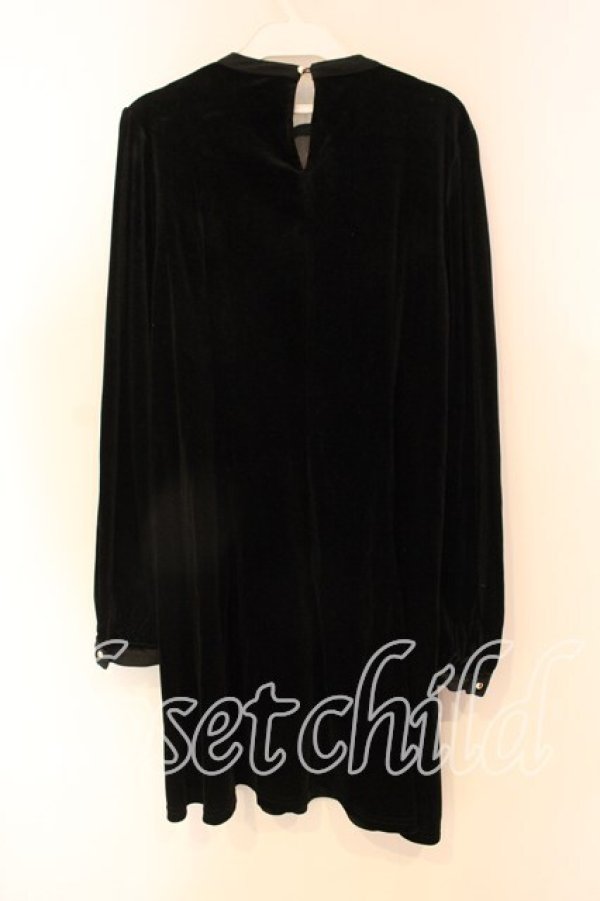 画像3: Amavel / ベロアAラインワンピース  クロ O-25-12-23-060-CA-OP-IG-OS (3)