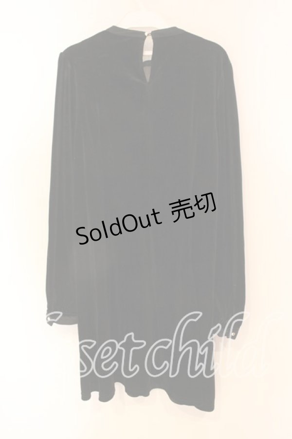 画像3: Amavel / ベロアAラインワンピース  クロ O-25-12-23-060-CA-OP-IG-ZT216 (3)