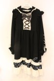 画像1: 安可工作室 / レースアップワンピース  クロ×シロ O-25-12-23-062-0-OP-IG-OS (1)