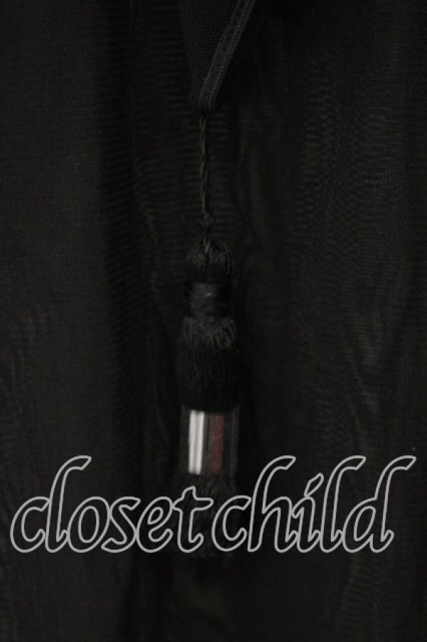 画像5: Jean Paul GAULTIER / ノースリーブパワーネット魔女フードトップス 40 ブラック O-25-12-23-004-GO-TO-YM-OS (5)