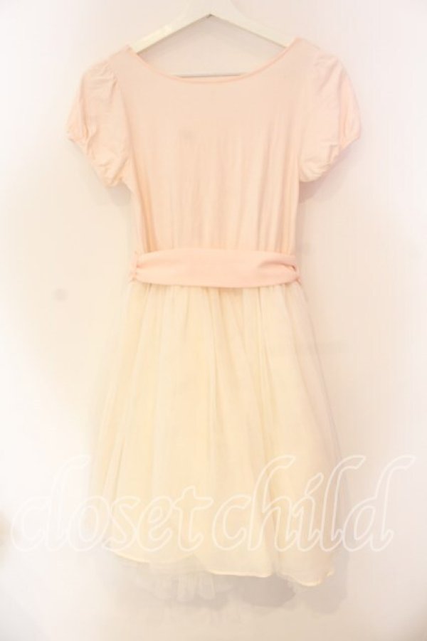 画像2: E hyphen world gallery / デイズニーコラボ チュールワンピース  ピンク O-25-12-23-066-LO-OP-IG-OS (2)
