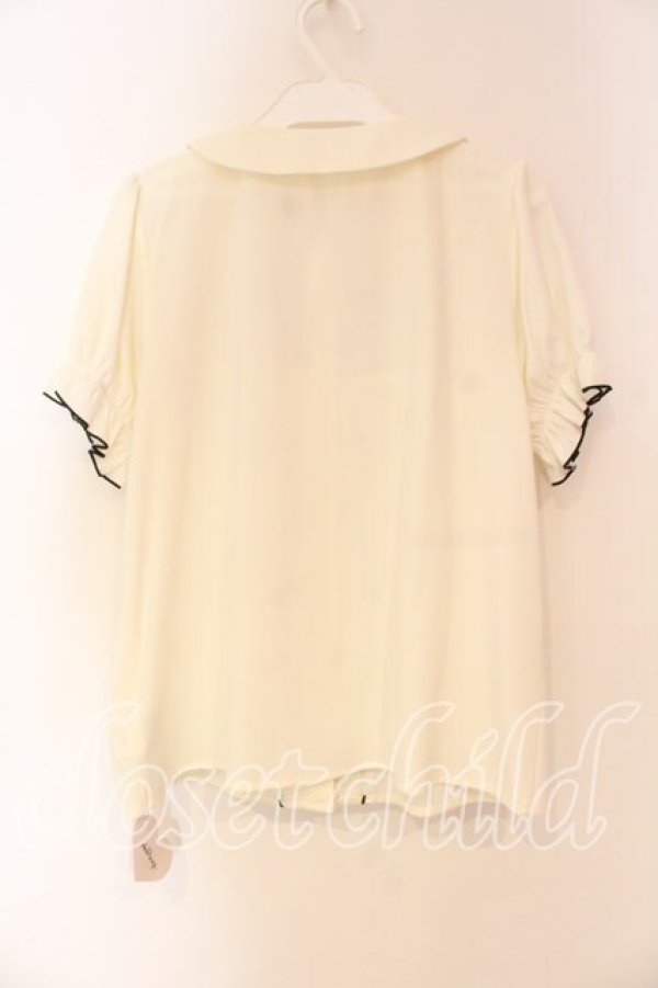 画像3: Ank Rouge / ヨークフリル丸襟ブラウス  シロ O-25-12-23-067-CA-BL-IG-OS (3)