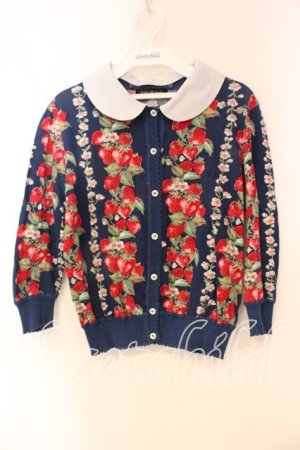 画像: Jane Marple / Strawberry Topiaryのカーディガン Ｍ ネイビー O-25-12-23-070-JM-TO-IG-OS