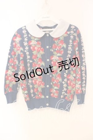 画像: Jane Marple / Strawberry Topiaryのカーディガン Ｍ ネイビー O-25-12-23-070-JM-TO-IG-ZT216