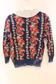 画像3: Jane Marple / Strawberry Topiaryのカーディガン Ｍ ネイビー O-25-12-23-070-JM-TO-IG-OS (3)