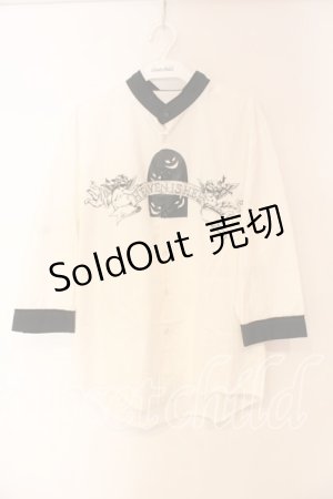 画像: MILKBOY / HEAVEN SHIRTS シャツ  ホワイト×ブラック O-25-12-23-073-MB-BL-IG-ZT217