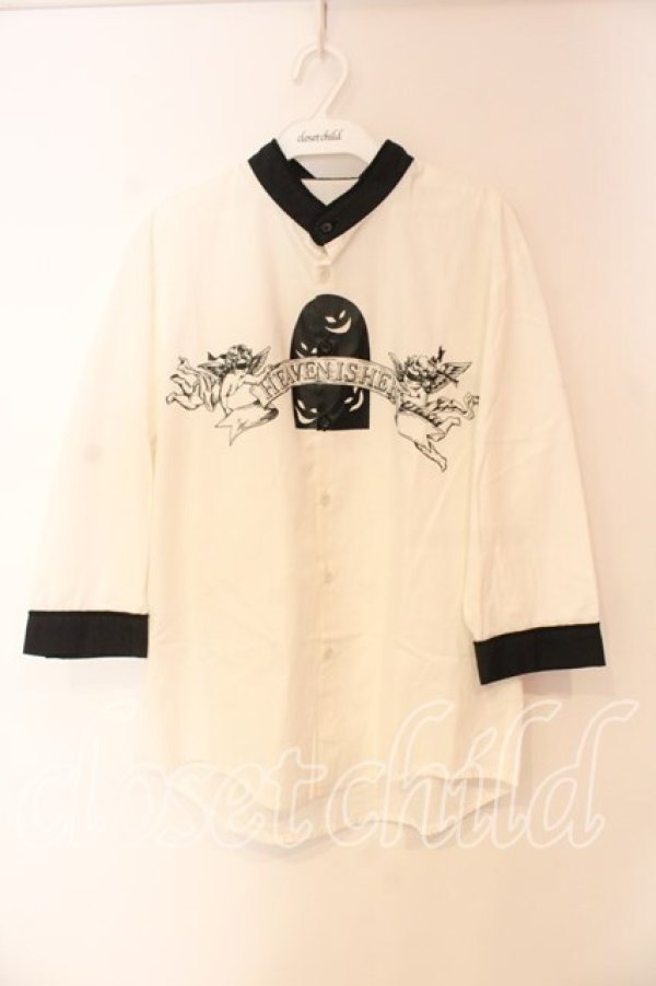 画像1: MILKBOY / HEAVEN SHIRTS シャツ  ホワイト×ブラック O-25-12-23-073-MB-BL-IG-OS (1)