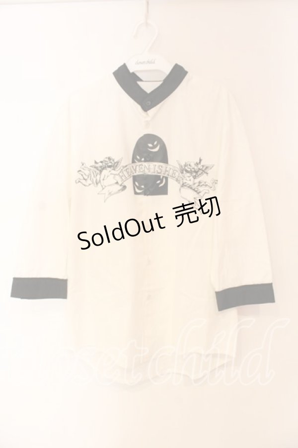 画像1: MILKBOY / HEAVEN SHIRTS シャツ  ホワイト×ブラック O-25-12-23-073-MB-BL-IG-ZT217 (1)