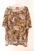 画像1: ALTER VENOMV / フラワーレオパードBIG Tシャツ  イエロー O-25-12-23-008-0-TS-YM-OS (1)