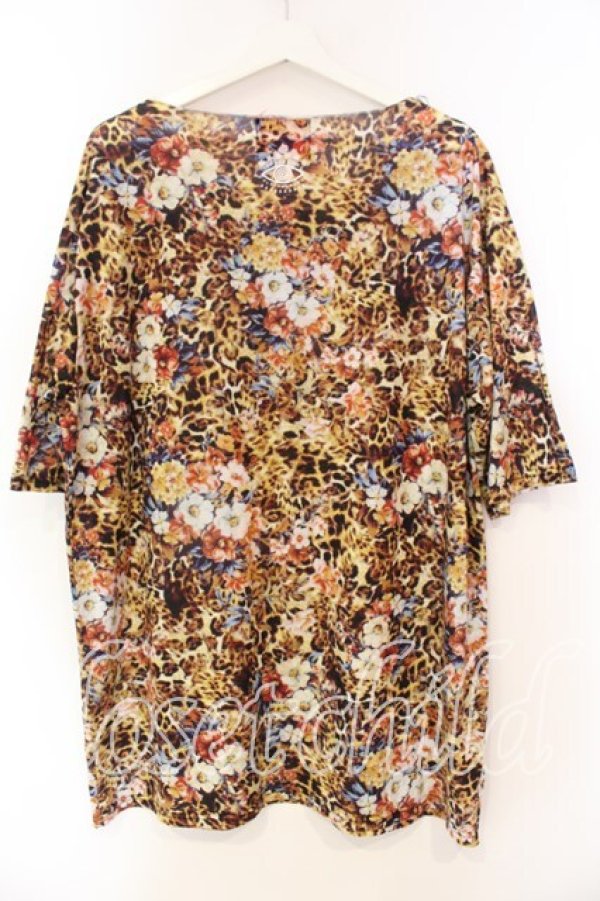 画像3: ALTER VENOMV / フラワーレオパードBIG Tシャツ  イエロー O-25-12-23-008-0-TS-YM-OS (3)