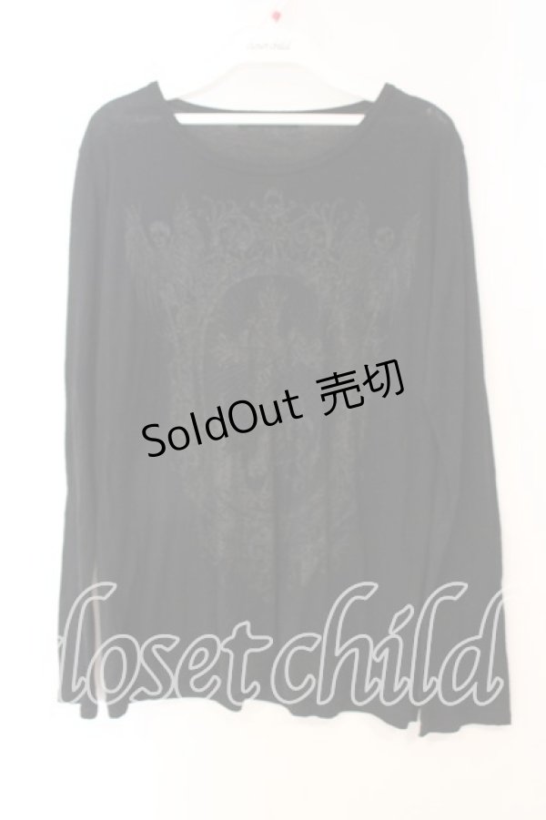 画像1: ALGONQUINS / フレームクロスカットソー UNISEX ブラック O-25-12-23-009-AL-TO-YM-OS (1)