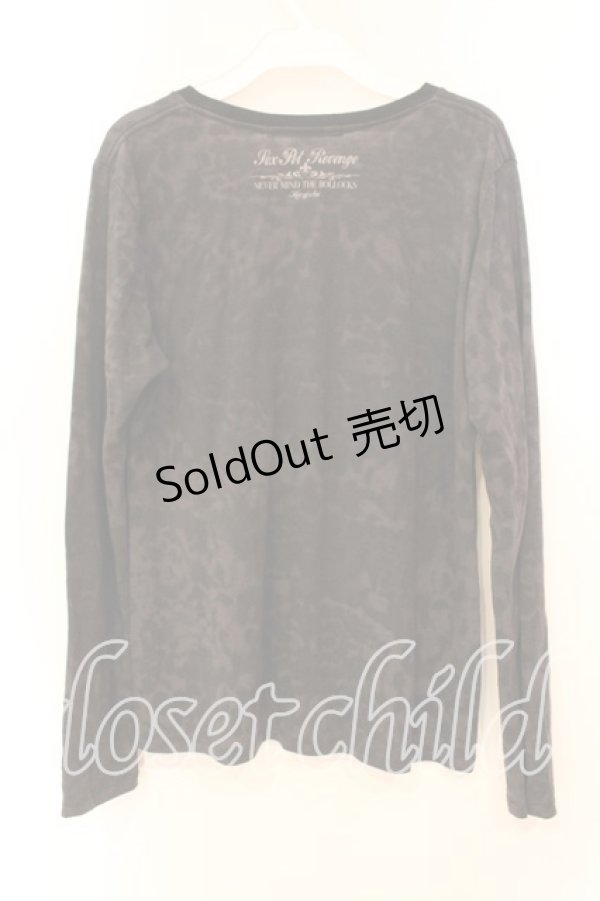 画像2: SEX POT ReVeNGe / グリッタープリントカットソー M ブラック O-25-12-23-012-SP-TO-YM-OS (2)