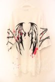 画像2: ACDC RAG / SUNCITYDOLLコラボ　Sweet MY PAIN ヒュージTシャツ  ホワイト O-25-12-23-019-0-TS-YM-OS (2)