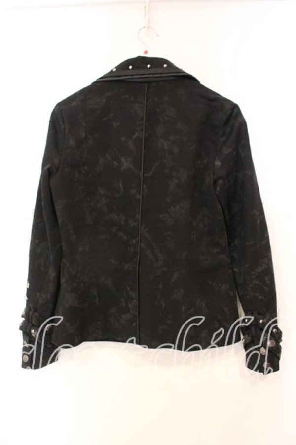 画像4: SEX POT ReVeNGe / 総柄スタッズジャケット M ブラック O-25-12-23-022-SP-JA-YM-OS (4)