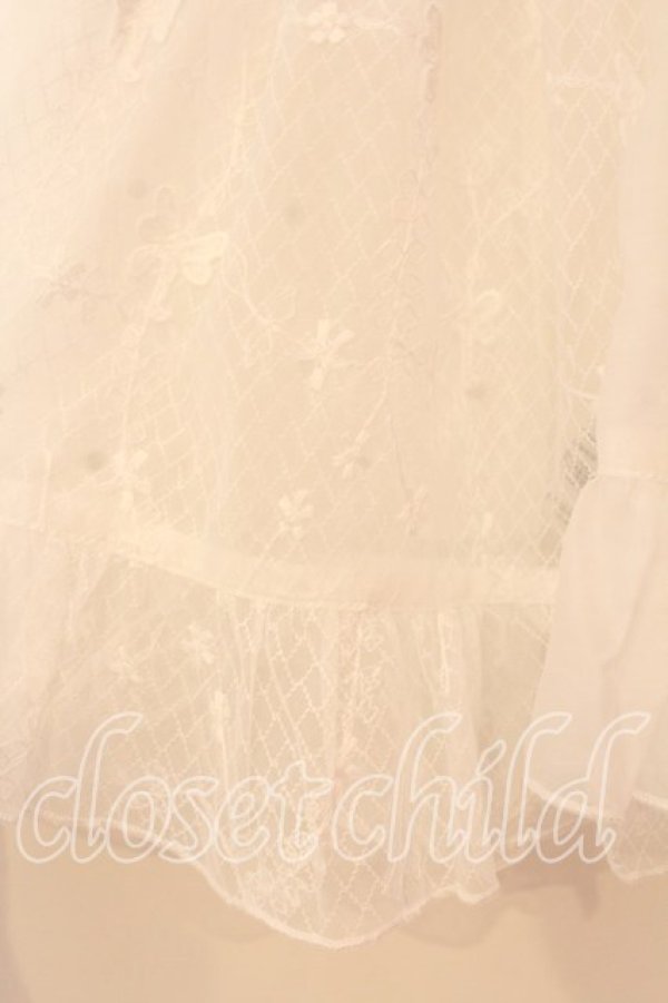 画像2: merry jenny / シアーレースフリルエプロン F ホワイト O-25-12-23-025-LO-ZA-YM-OS (2)