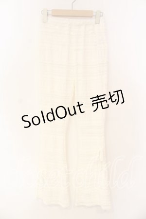 画像: merry jenny / リボンレースフレアパンツ F ホワイト O-25-12-23-026-LO-PA-YM-OS