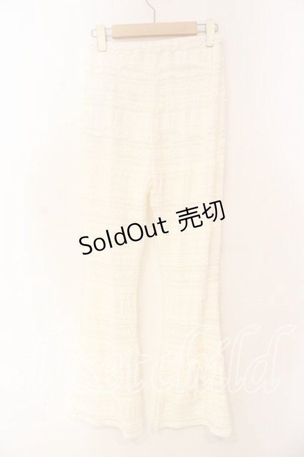 画像3: merry jenny / リボンレースフレアパンツ F ホワイト O-25-12-23-026-LO-PA-YM-OS (3)