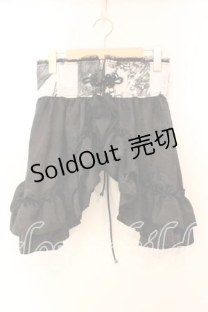 画像: Qutie Frash / 2025プレミアム〜黒蝶〜ラップコルセット  ブラックｘシルバー O-25-12-23-029-QU-BL-YM-OS