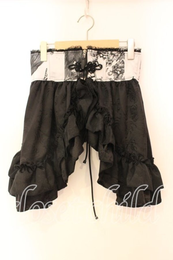 画像1: Qutie Frash / 2025プレミアム〜黒蝶〜ラップコルセット  ブラックｘシルバー O-25-12-23-029-QU-BL-YM-OS (1)