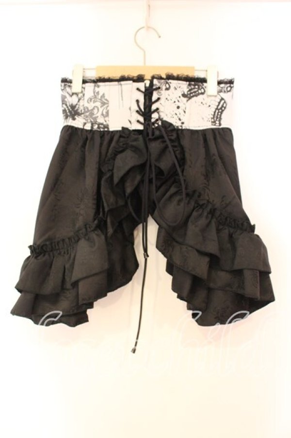 画像4: Qutie Frash / 2025プレミアム〜黒蝶〜ラップコルセット  ブラックｘシルバー O-25-12-23-029-QU-BL-YM-OS (4)