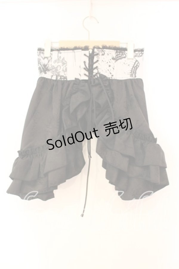 画像4: Qutie Frash / 2025プレミアム〜黒蝶〜ラップコルセット  ブラックｘシルバー O-25-12-23-029-QU-BL-YM-OS (4)