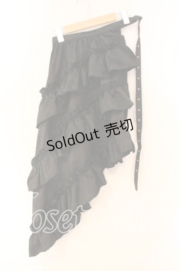 画像1: Qutie Frash / 2025プレミアム〜黒蝶〜後ろロングラップスカ-ト  ブラック O-25-12-23-030-QU-SK-YM-OS (1)