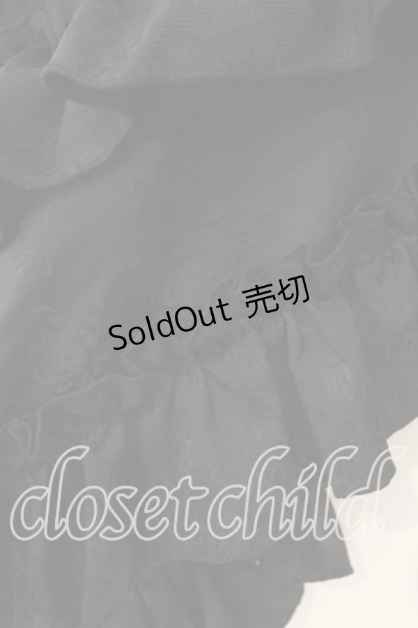 画像2: Qutie Frash / 2025プレミアム〜黒蝶〜後ろロングラップスカ-ト  ブラック O-25-12-23-030-QU-SK-YM-OS (2)