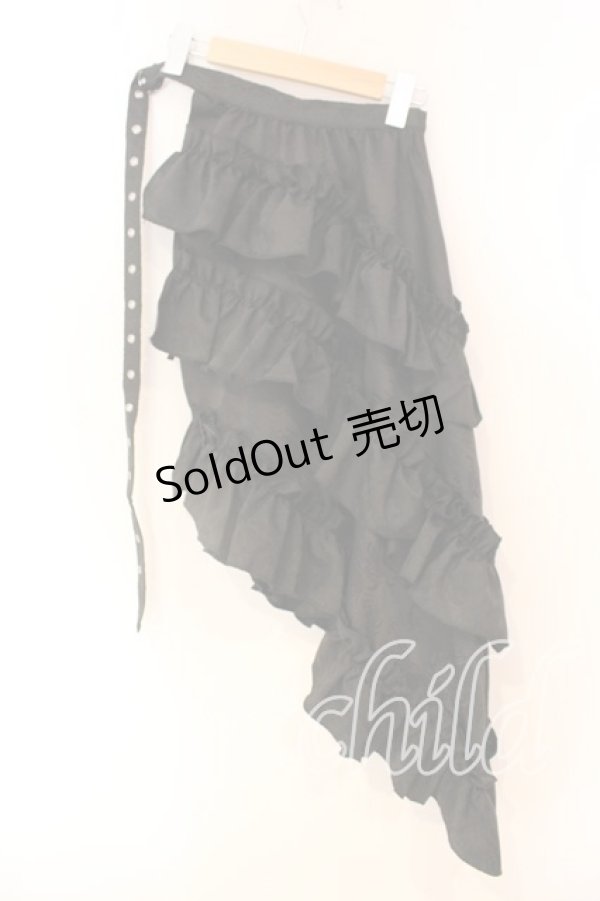 画像3: Qutie Frash / 2025プレミアム〜黒蝶〜後ろロングラップスカ-ト  ブラック O-25-12-23-030-QU-SK-YM-OS (3)