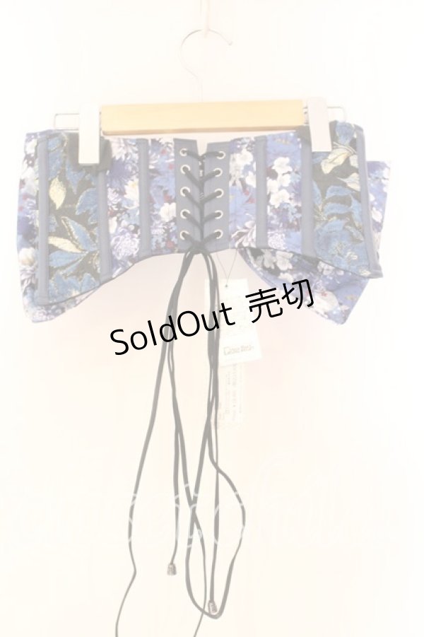 画像4: Qutie Frash / リボン帯コルセット  ブルー O-25-12-25-036-QU-TO-IG-ZT546 (4)