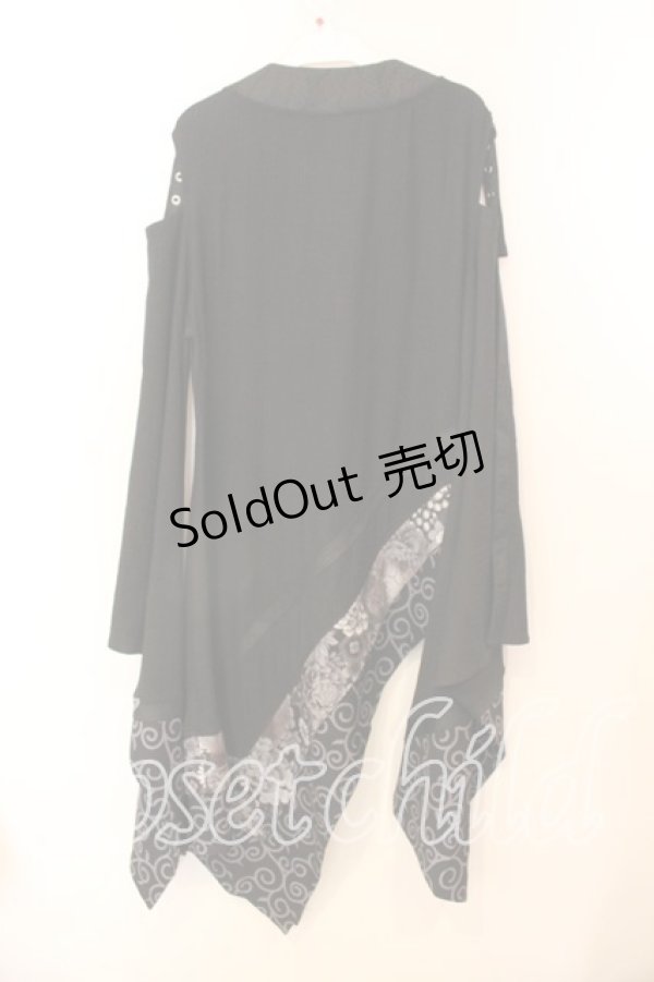 画像5: Qutie Frash / 着物チュニック  ブラック O-25-12-25-037-QU-OP-IG-OS (5)