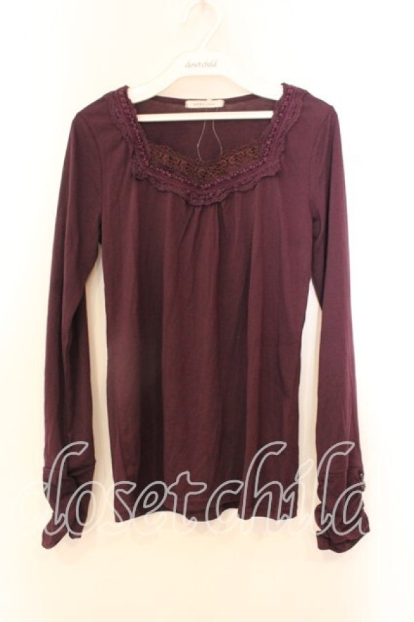 画像1: axes femme / パール使いインナープルオーバー M パープル O-25-12-25-006-AX-TO-IG-OS (1)