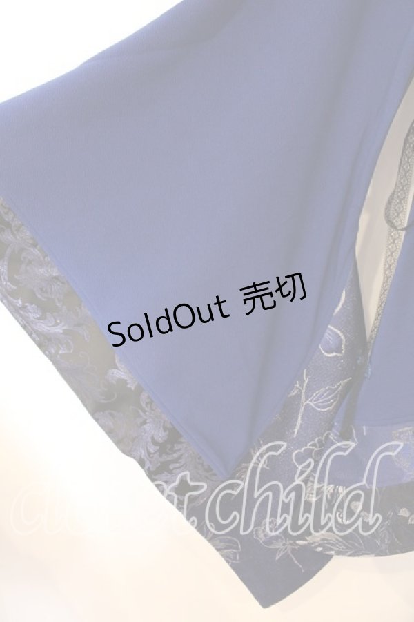 画像4: Qutie Frash / アシメ着物カーデ  ブルー O-25-12-25-039-QU-JA-IG-OS (4)