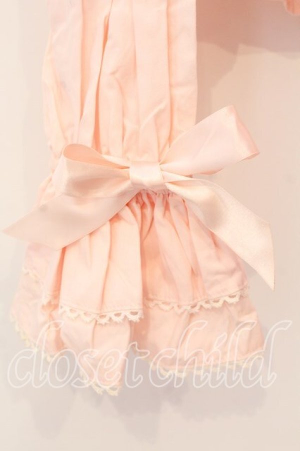 画像4: BABY,THE STARS SHINE BRIGHT / ロゴ刺繍入りリボンタイ付フリルブラウス【リボンタイ欠品】  ピンク O-25-12-25-041-BA-BL-IG-OS (4)