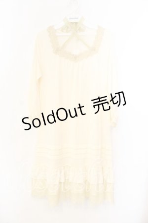 画像: axes femme / ギャザースリーブロングインナーカットソー M アイボリー O-25-12-25-007-AX-TO-IG-OS