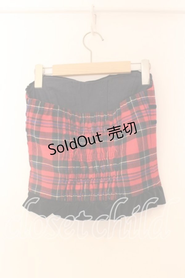 画像3: Jane Marple / 別珍切り替えビスチェ M レッド O-25-12-25-045-JM-TO-IG-OS (3)