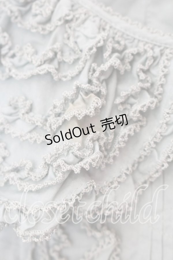 画像2: WONDERFUL WORLD / ピコフリルタックプルブラウス【お直しあり】  グリーン O-25-12-25-052-LO-BL-IG-OS (2)