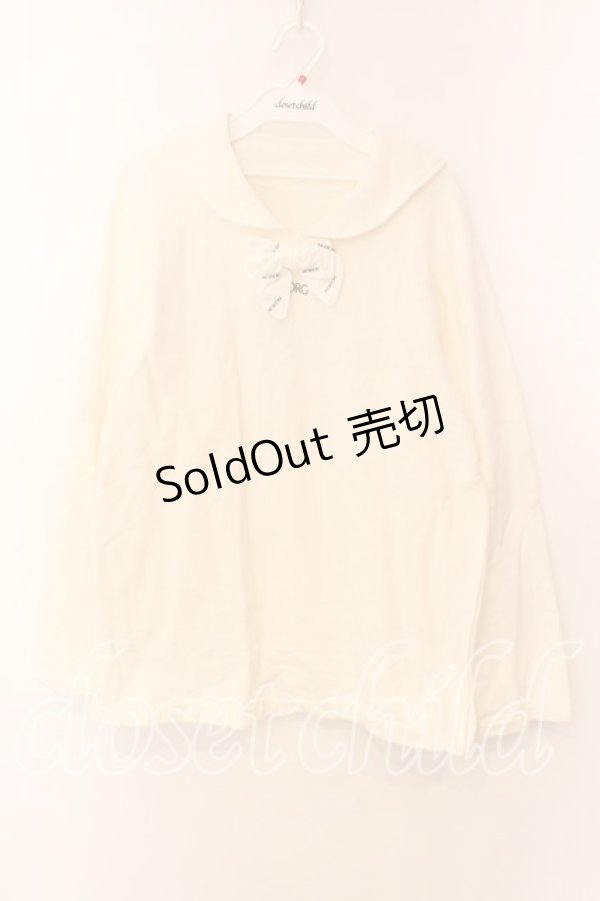 画像1: INGEBORG / セーラースウェットトップス  オフシロ O-25-12-25-055-LO-TO-IG-ZT558 (1)